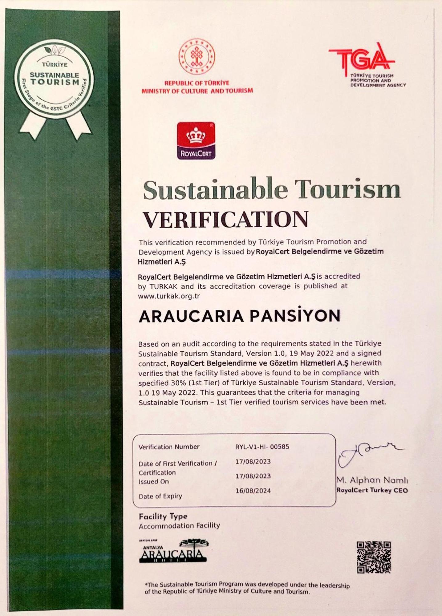 Araucaria Pension 안탈리아 외부 사진